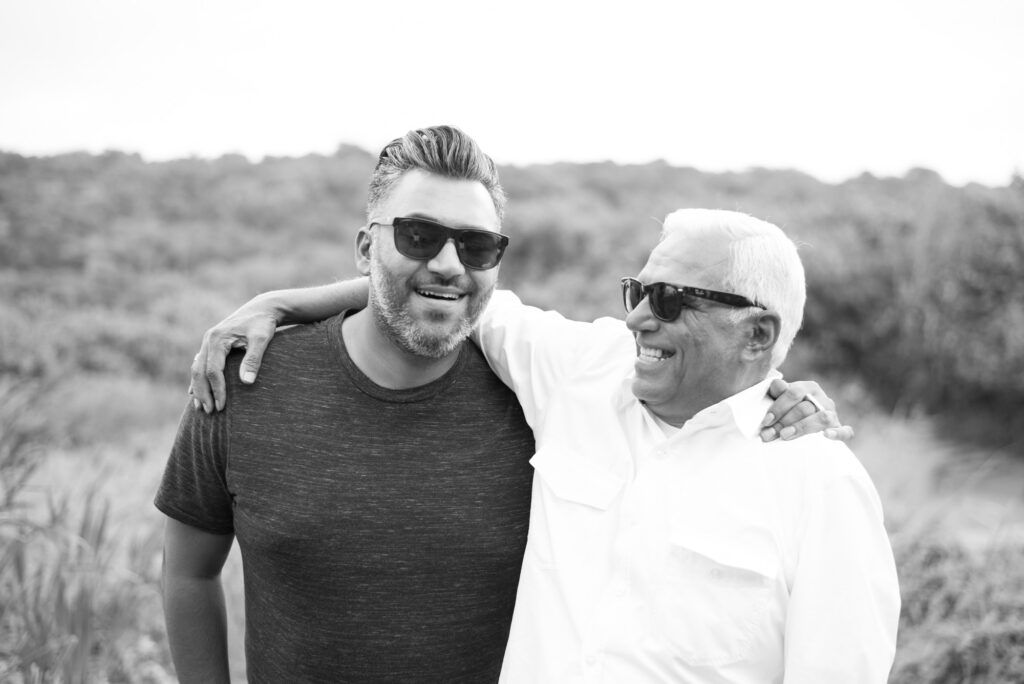 Dad and Son Enjoy a moment together at a family Photoshoot in Umhlanga