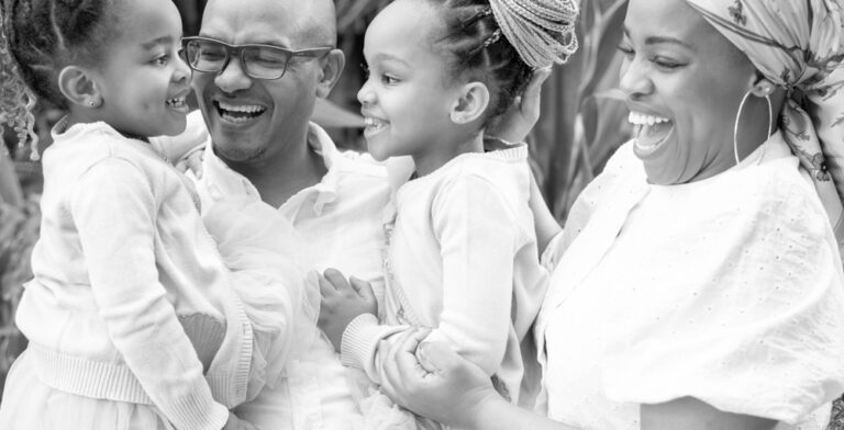 Natural sunset family photography session on umhlanga beach